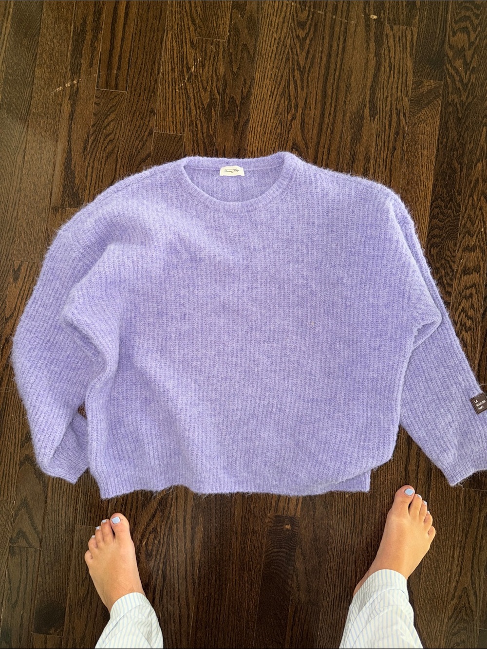 Cozy Lavender Crewneck Sweater for Women